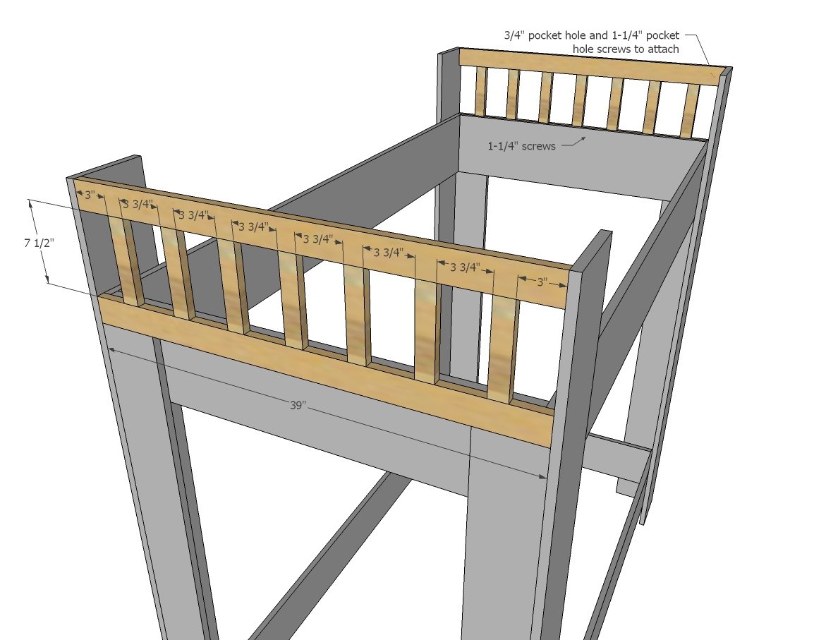 Rustic Modern Bunk Bed — step 3