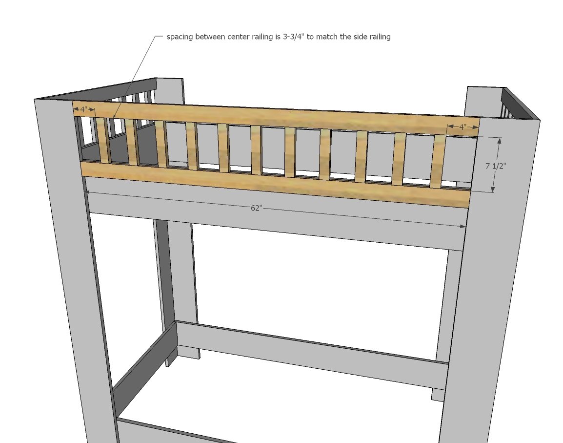 Rustic Modern Bunk Bed — step 4