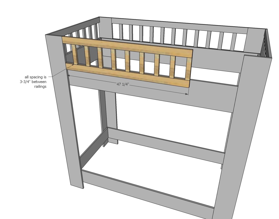 Rustic Modern Bunk Bed — step 5