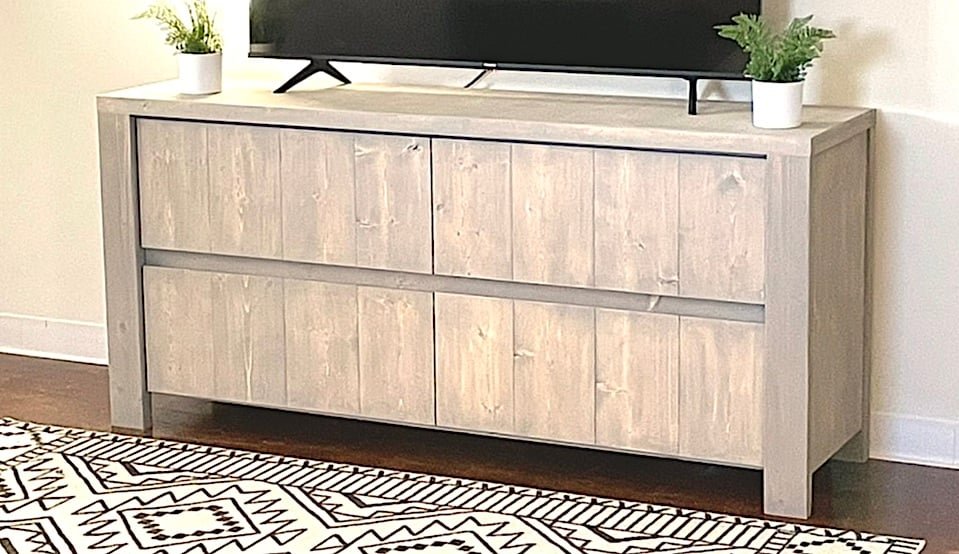 Rustic Modern Farmhouse Dresser Console