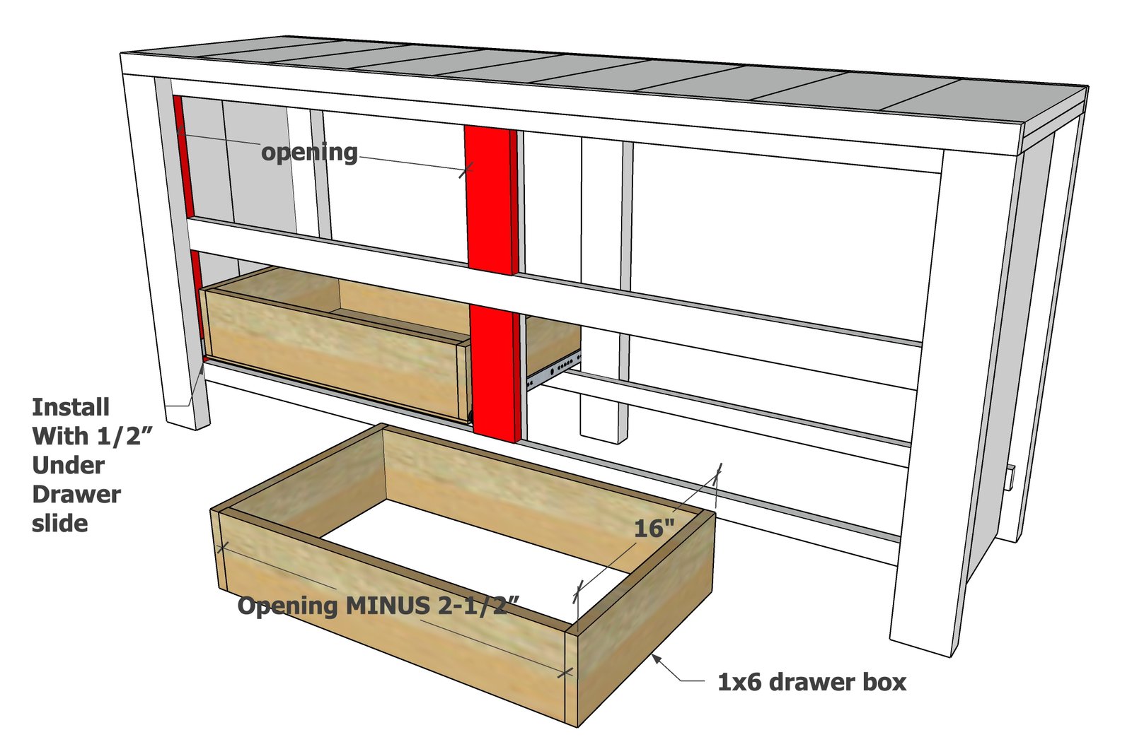 Rustic Modern Farmhouse Dresser Console — step 11