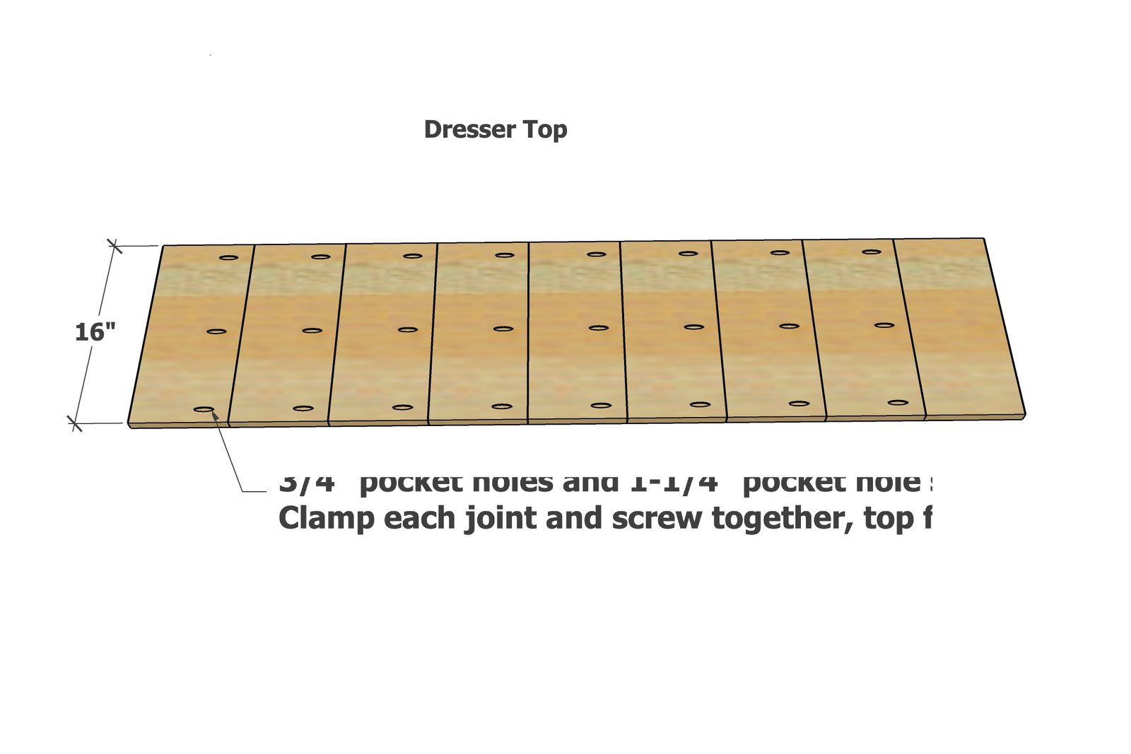 Rustic Modern Farmhouse Dresser Console — step 1