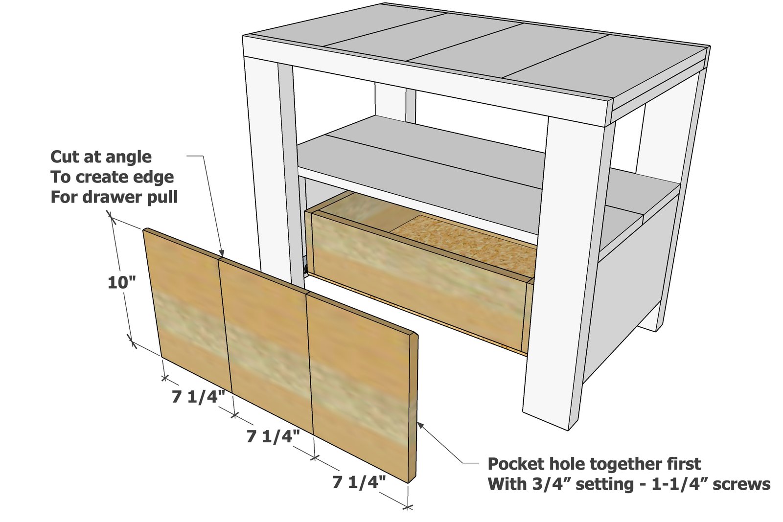 Rustic Modern Farmhouse Nightstand — step 10