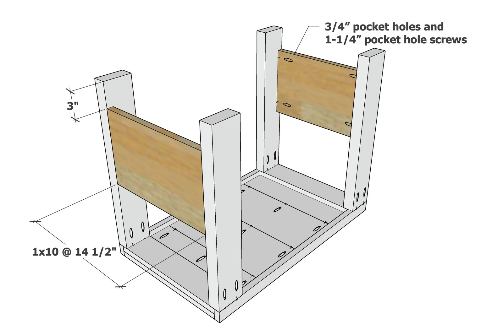 Rustic Modern Farmhouse Nightstand — step 5