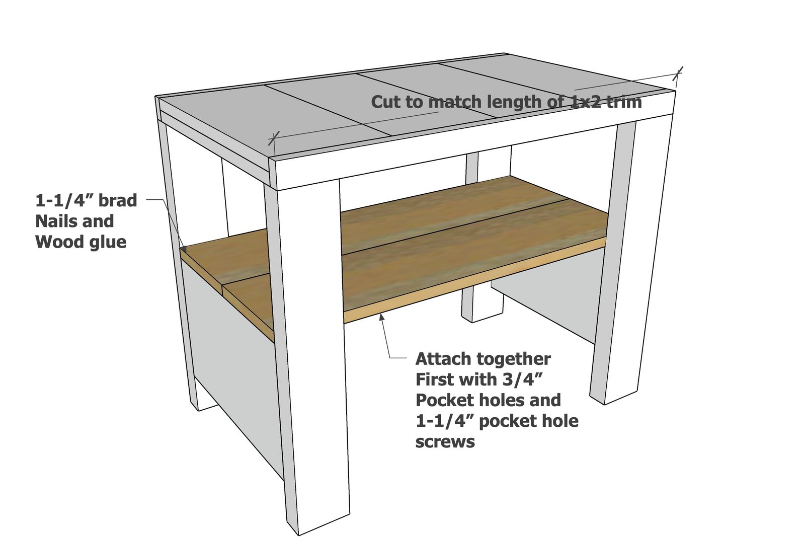 Rustic Modern Farmhouse Nightstand — step 6