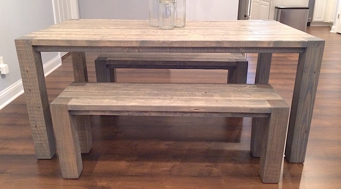 Rustic Parsons Farmhouse Table