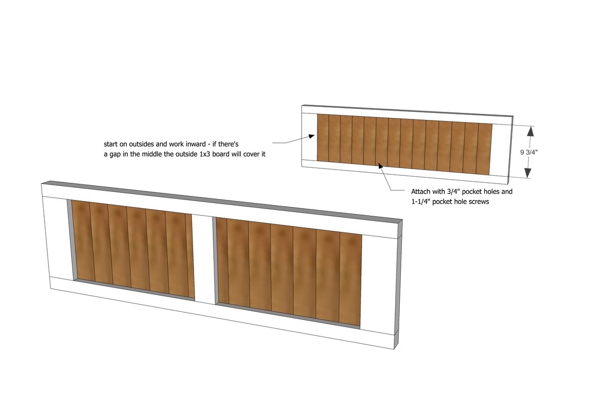 Rustic Storage Bed with Doors — step 2