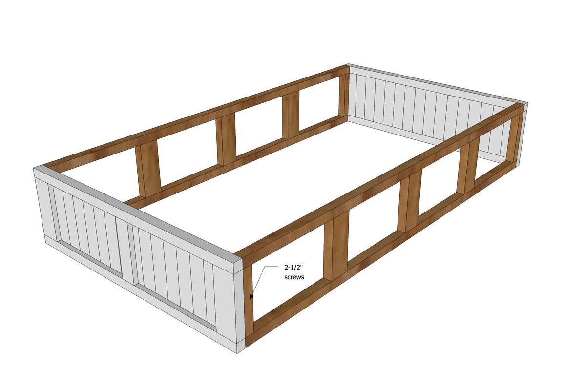 Rustic Storage Bed with Doors — step 4