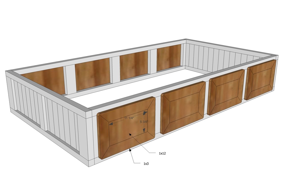 Rustic Storage Bed with Doors — step 5