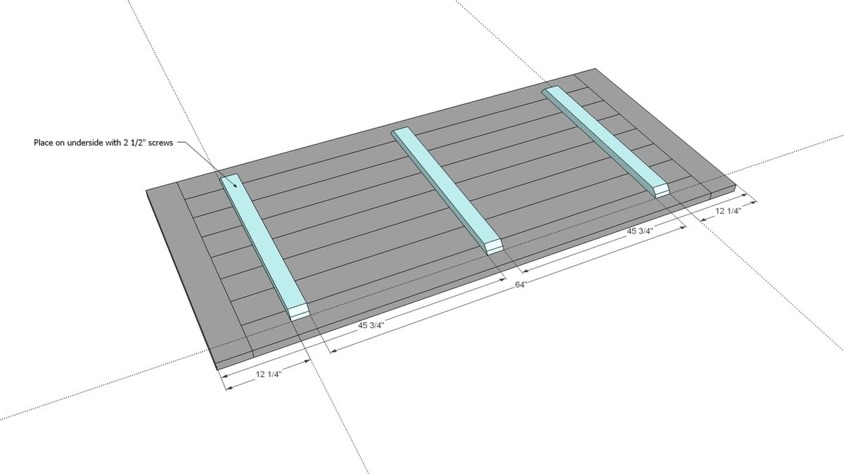 Rustic X Farmhouse Dining Table — step 3