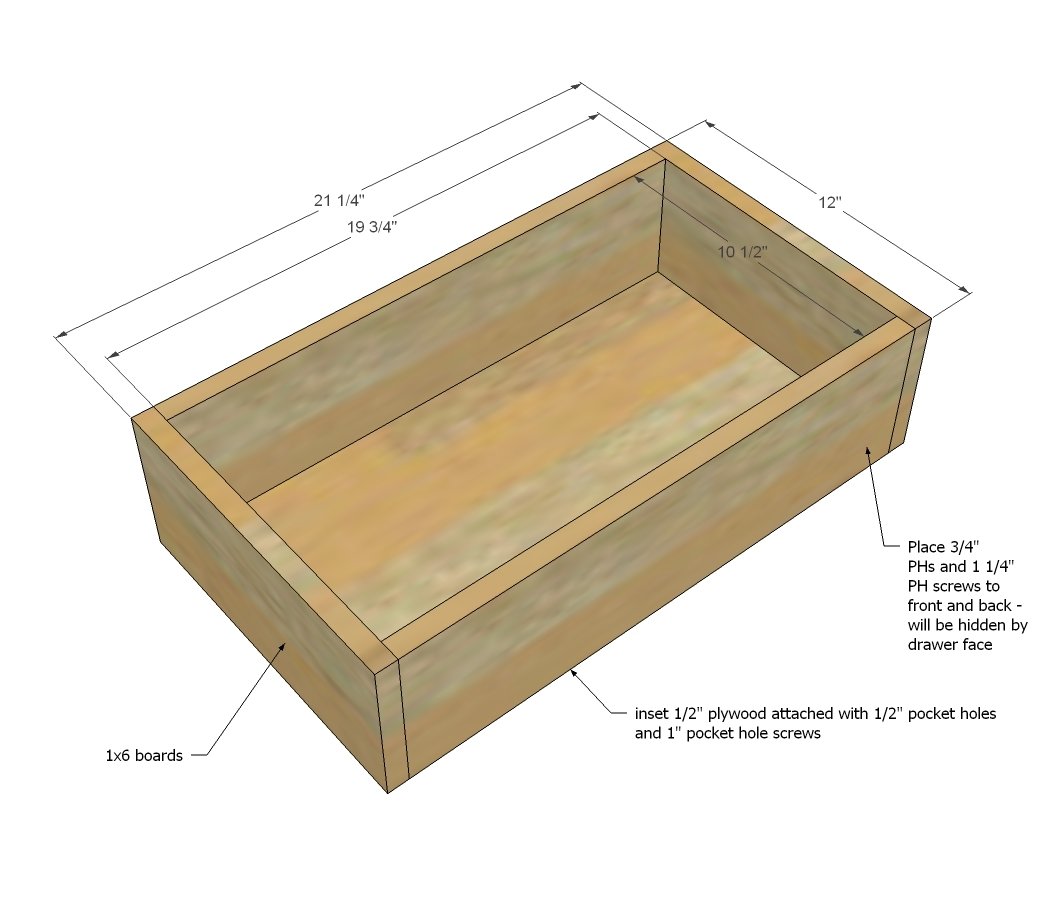 Rustic X Small Rolling Kitchen Island — step 9