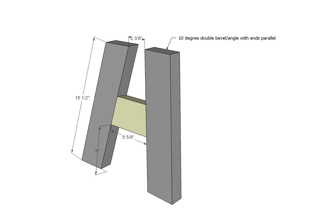 Sawhorse Outdoor Bench — step 1