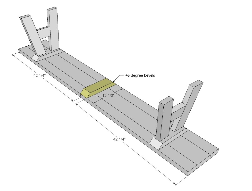 Sawhorse Outdoor Bench — step 4