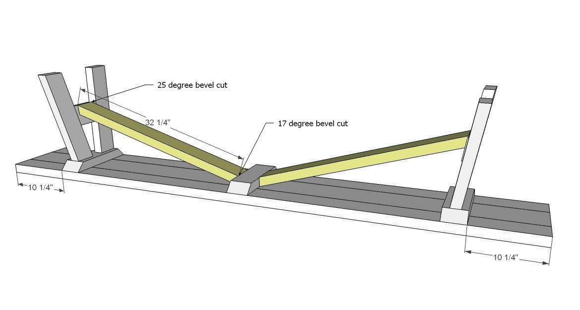 Sawhorse Outdoor Bench — step 5
