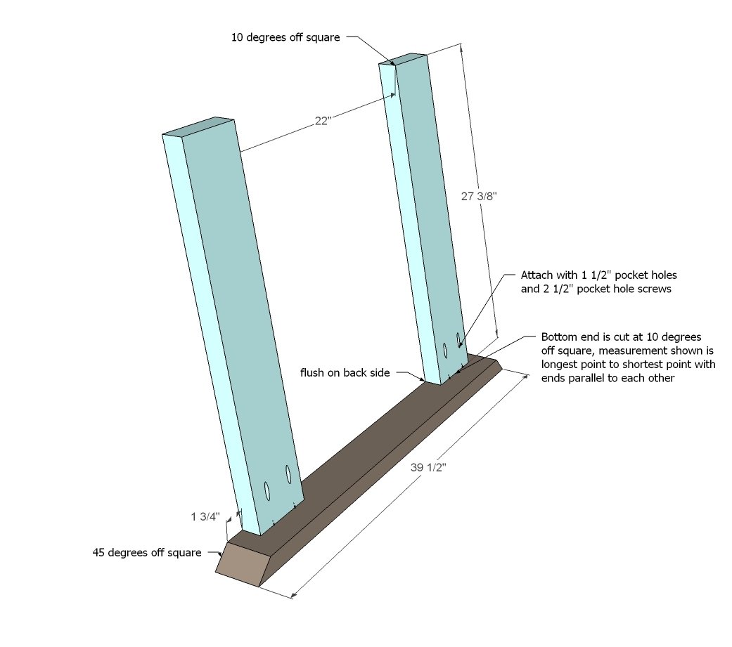 Sawhorse Outdoor Table — step 1