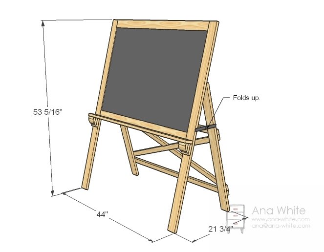 Schoolhouse Chalkboard dimension diagram 1
