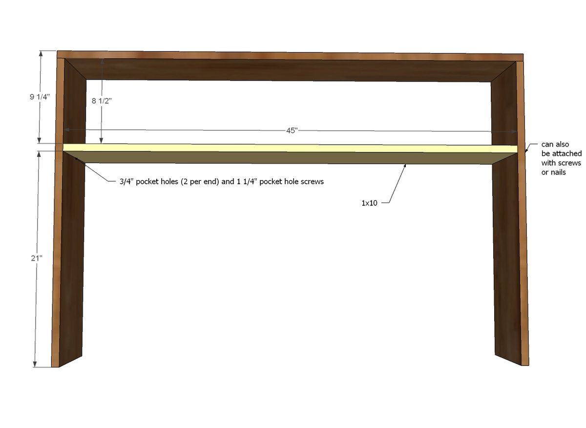 Schoolhouse Desk Hutch — step 2
