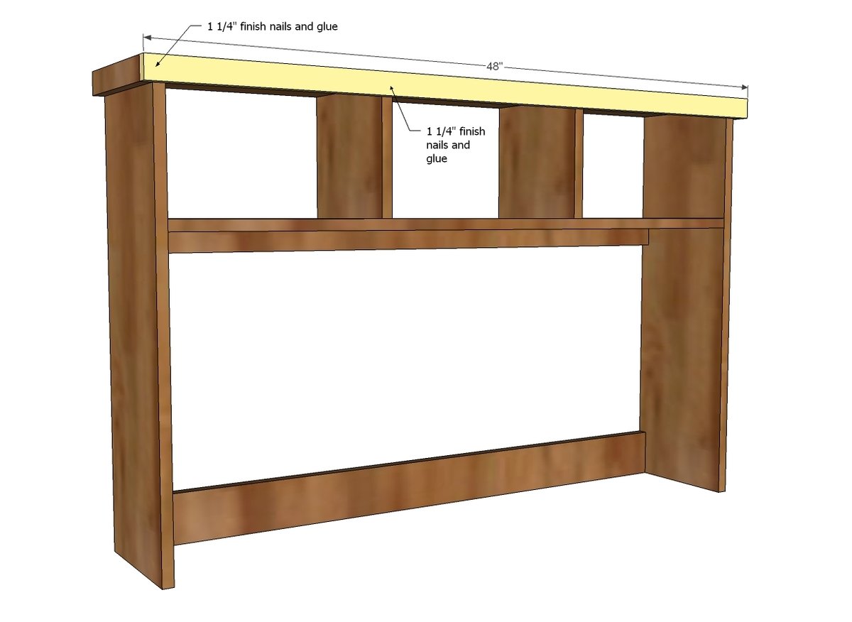 Schoolhouse Desk Hutch — step 6