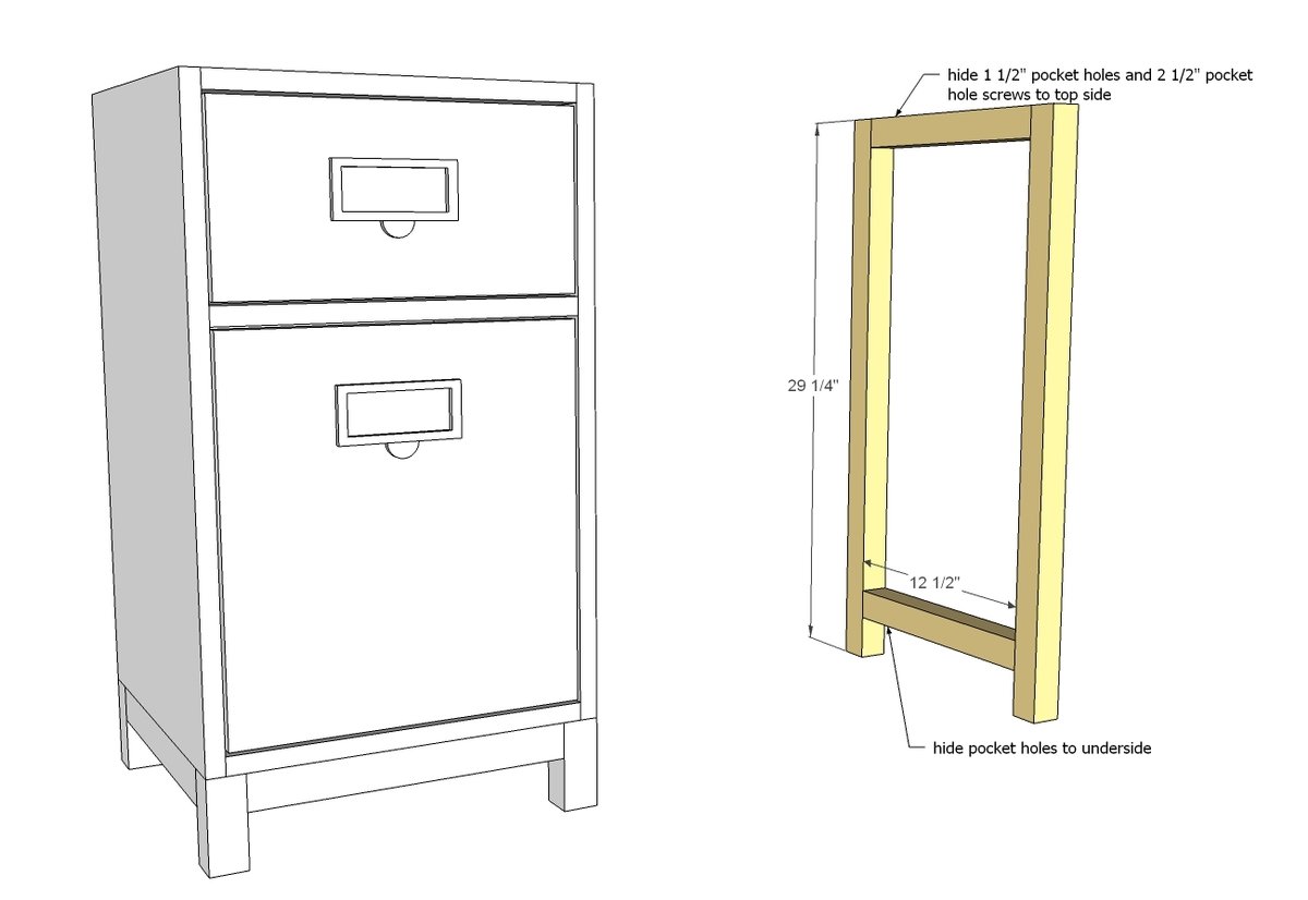 Schoolhouse Desk Single Pedestal — step 9