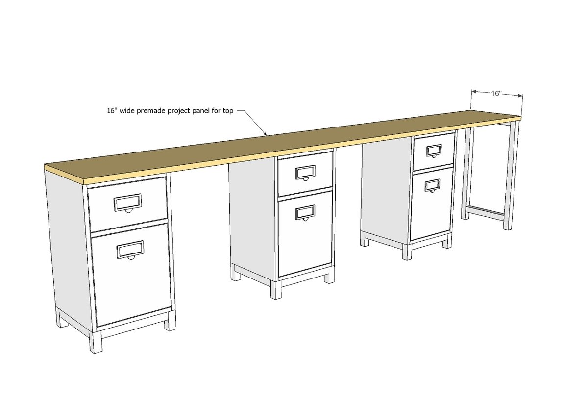 Schoolhouse Desk Single Pedestal — step 10