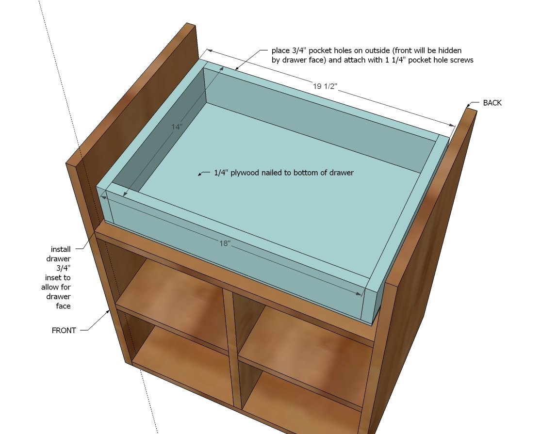 Schoolhouse Project Table Desk — step 3