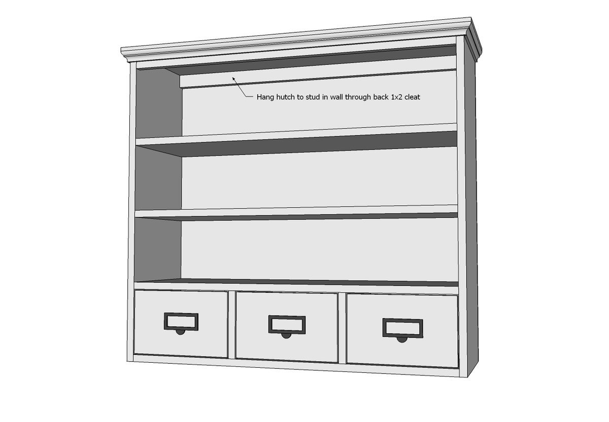 Schoolhouse Wall Hutch — step 9