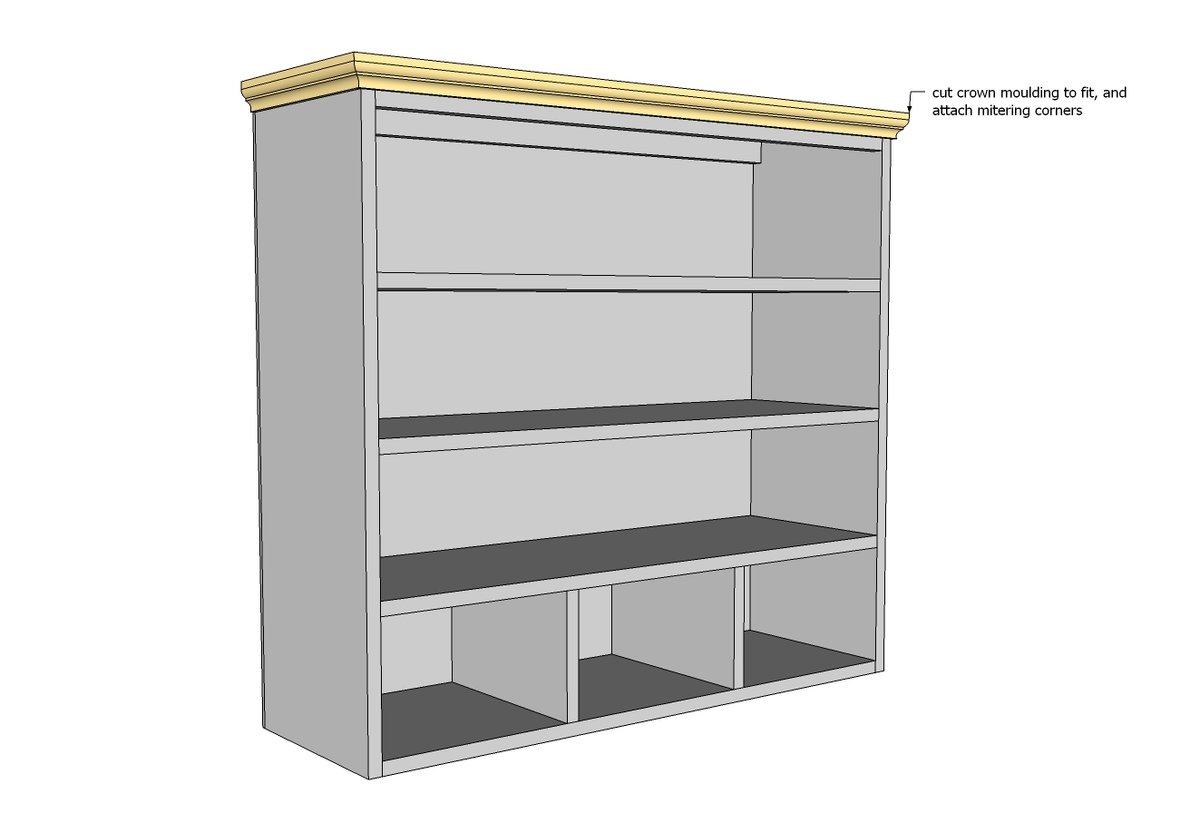 Schoolhouse Wall Hutch — step 7