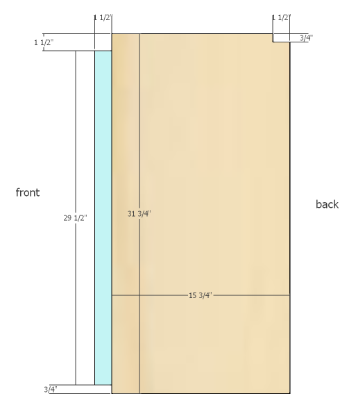 Shaker style dresser — step 10