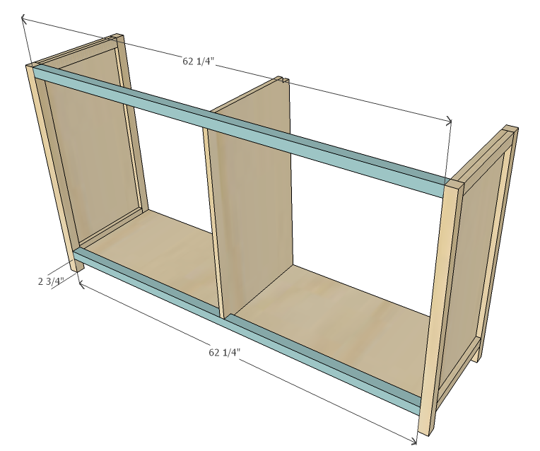 Shaker style dresser — step 12