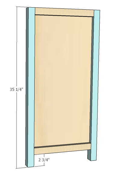 Shaker style dresser — step 6
