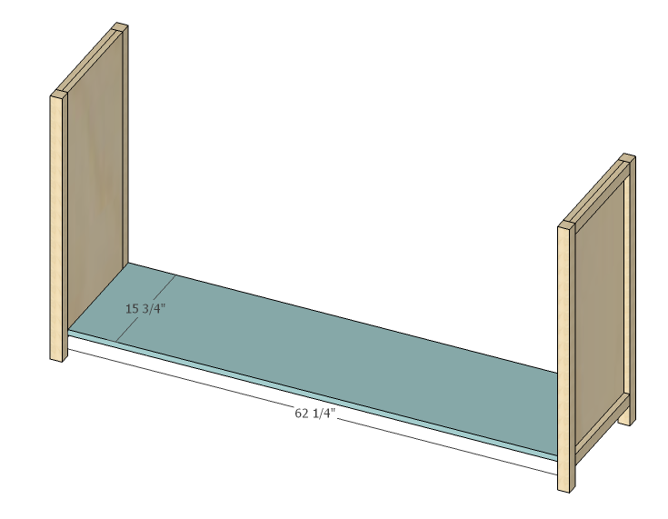Shaker style dresser — step 7