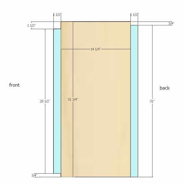 Shaker style dresser — step 9