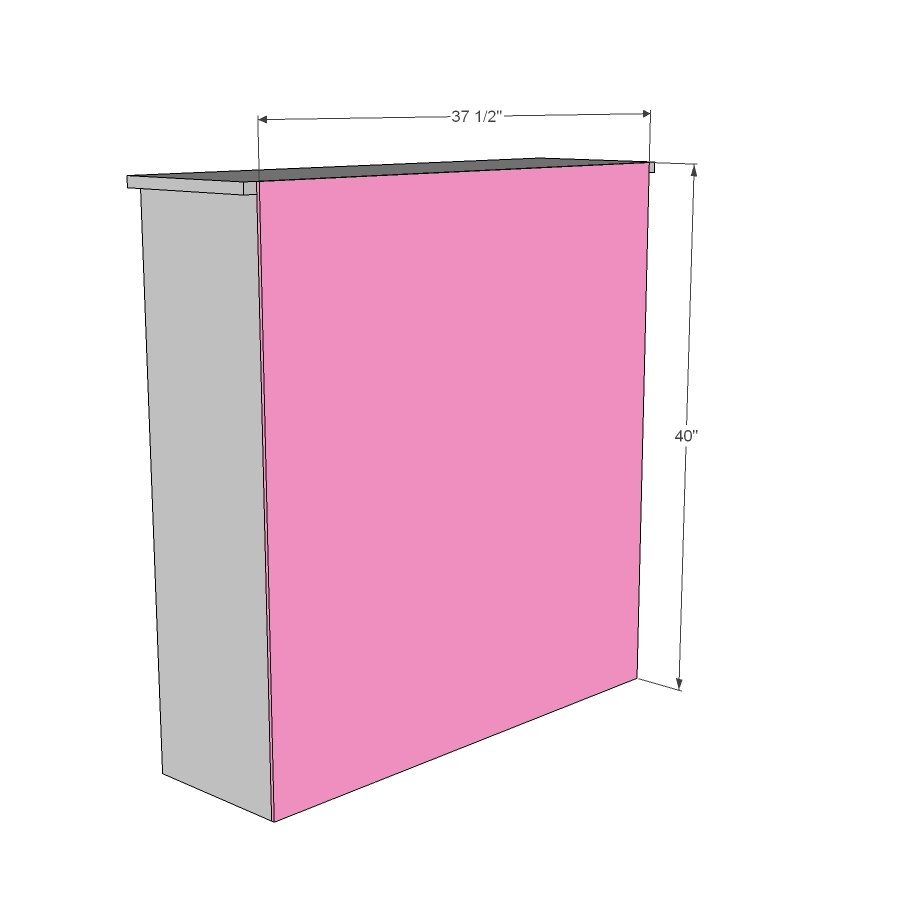 Shanty Open Shelf Console — step 2