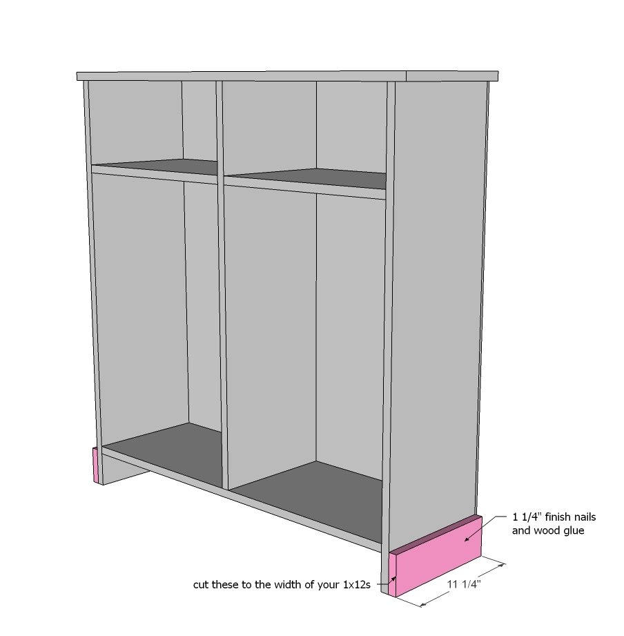 Shanty Open Shelf Console — step 3