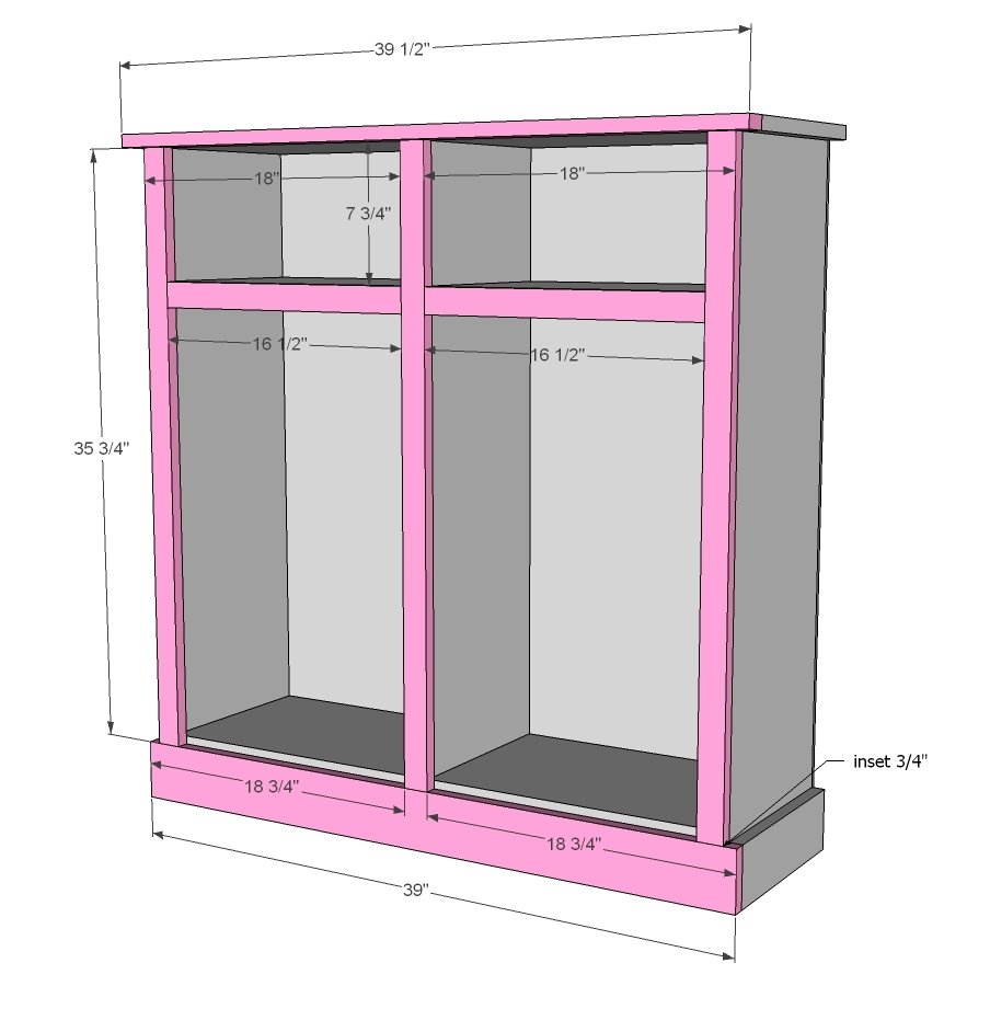 Shanty Open Shelf Console — step 4