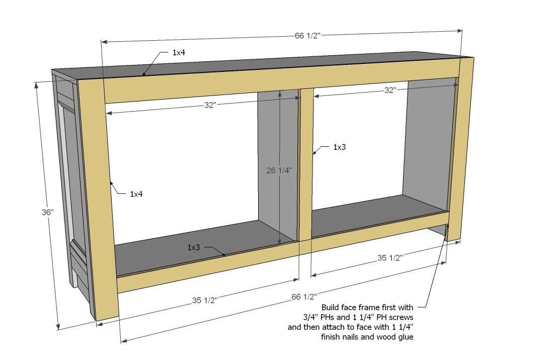 Shanty Sideboard — step 3