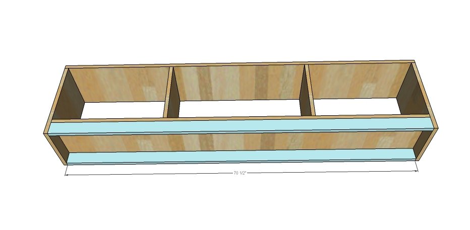 Shoe Bench Front with Hidden Storage at Back — step 2