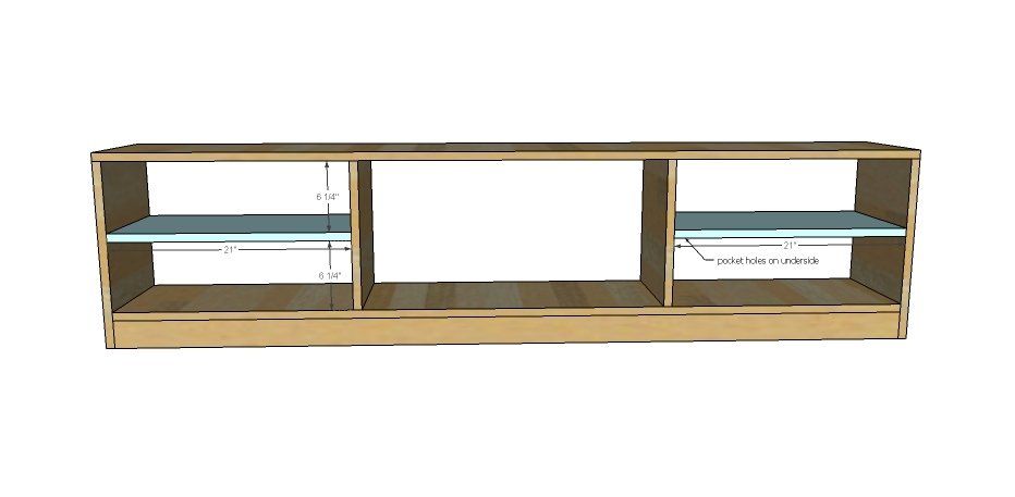 Shoe Bench Front with Hidden Storage at Back — step 3