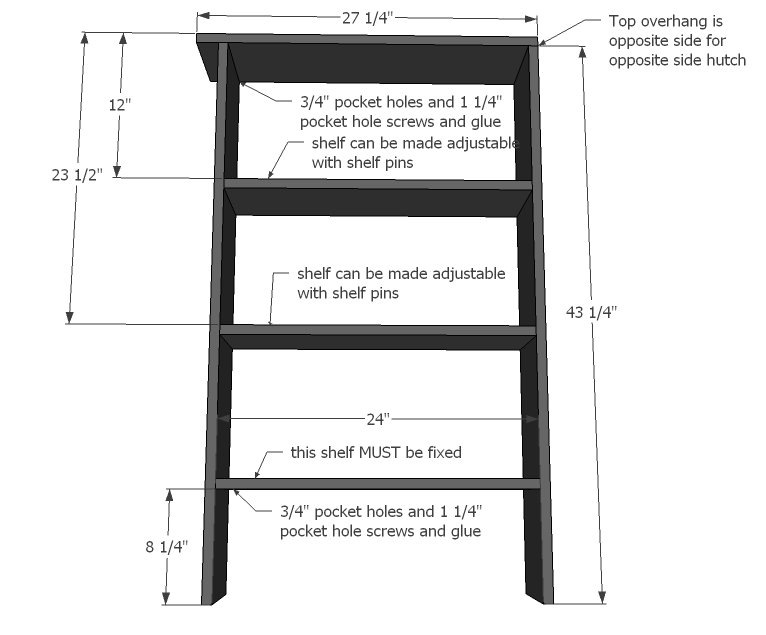 Side Hutch (Rebecca Media Suite) — step 1