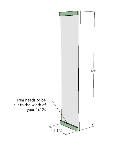 Side Hutches for the Board and Batten Collection — step 1