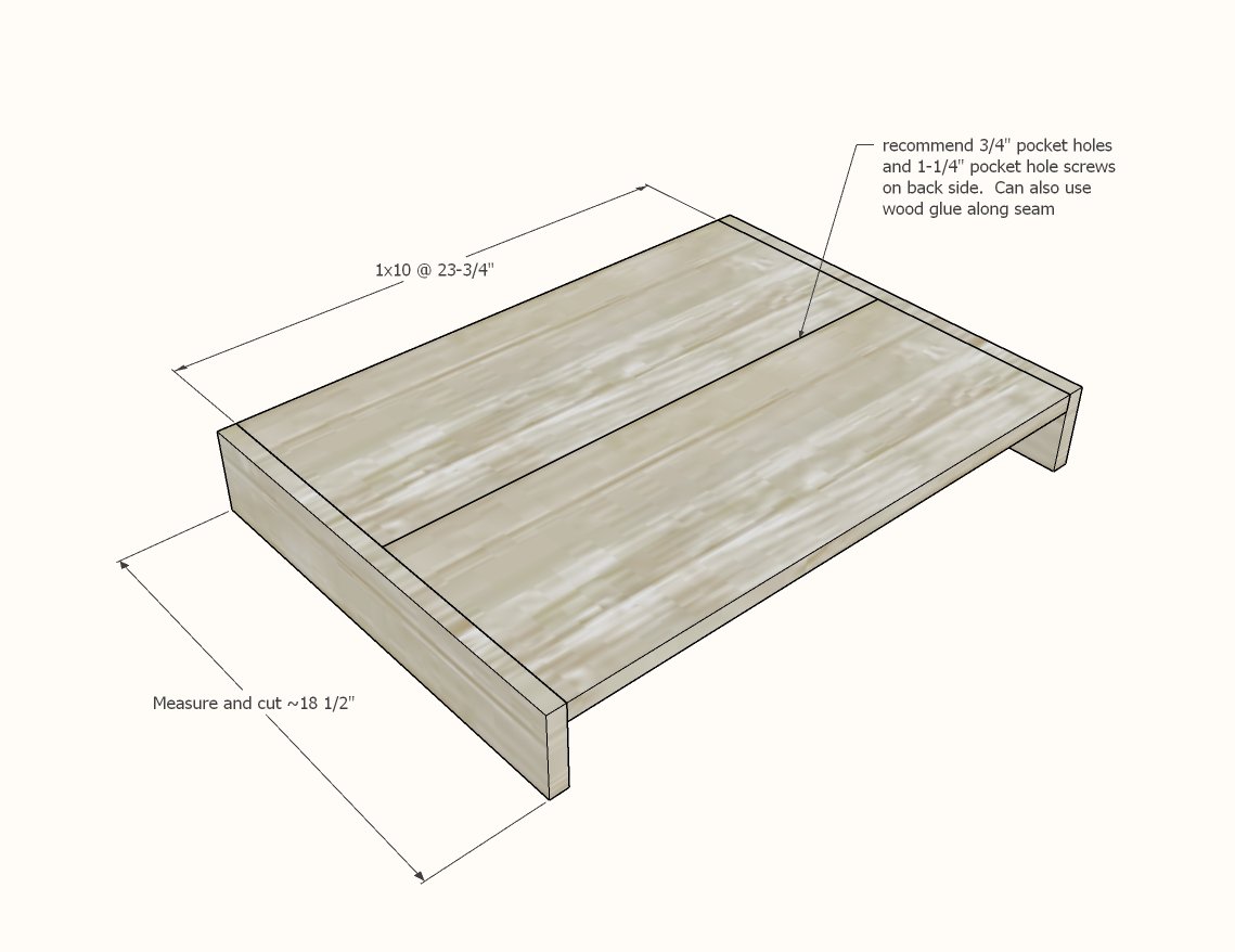 Side Table [Modern Farmhouse Collection] — step 1