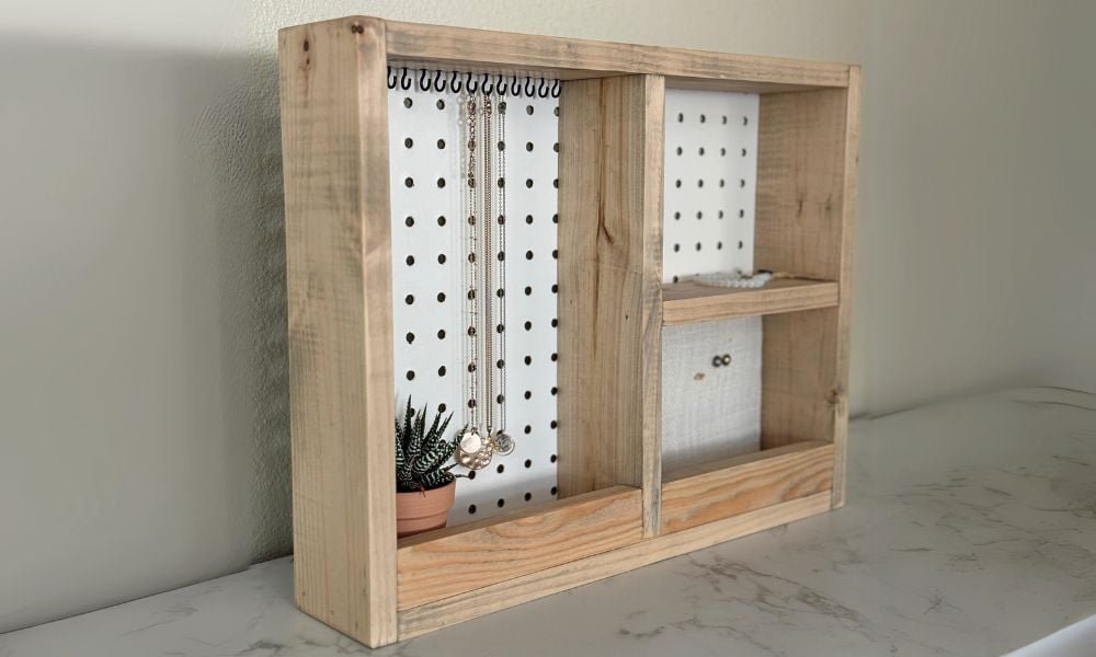 Simple 1x4 Jewelry Organizer Shelf