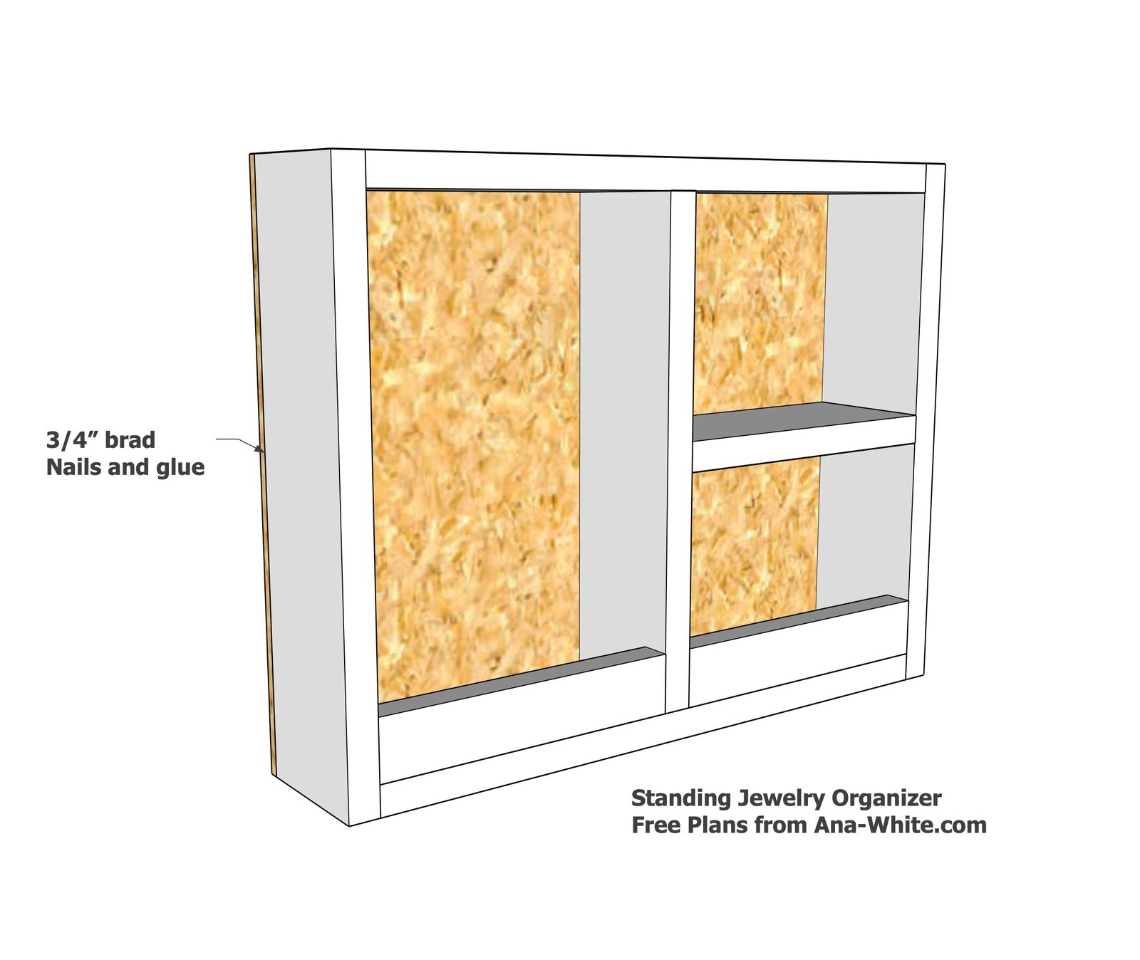 Simple 1x4 Jewelry Organizer Shelf — step 4