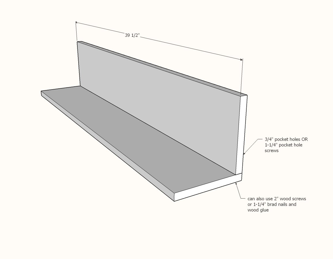 Simple 1x6 Storage Shelves — step 1