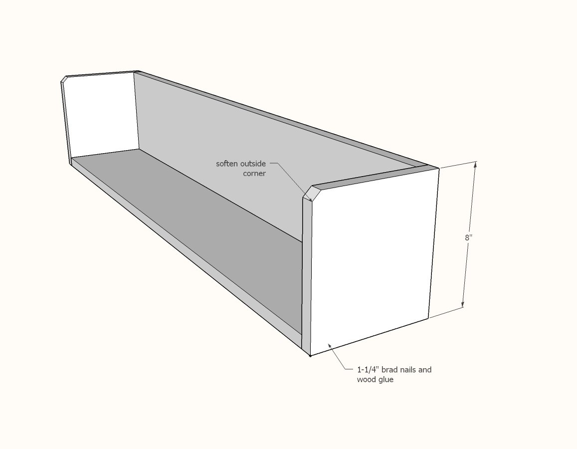 Simple 1x6 Storage Shelves — step 2