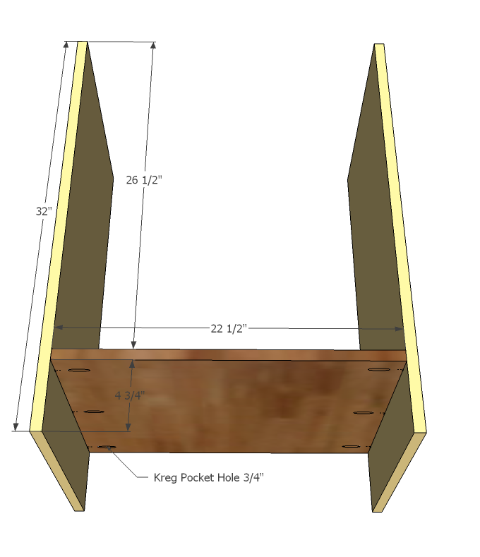 Simple 24" Bath Vanity — step 2