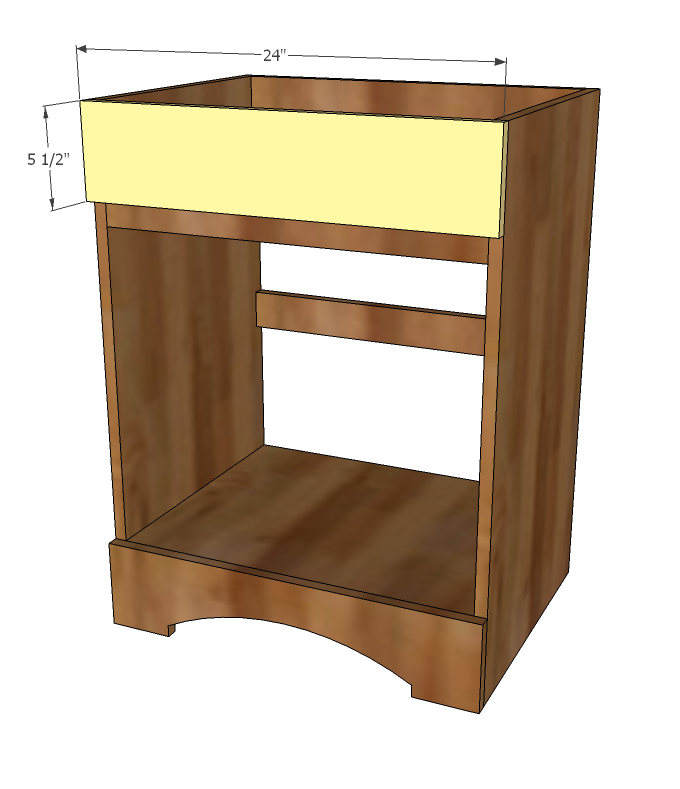 Simple 24" Bath Vanity — step 5