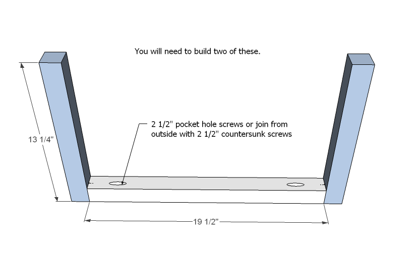 Simple 2x2 Framed Outdoor Coffee Table — step 2