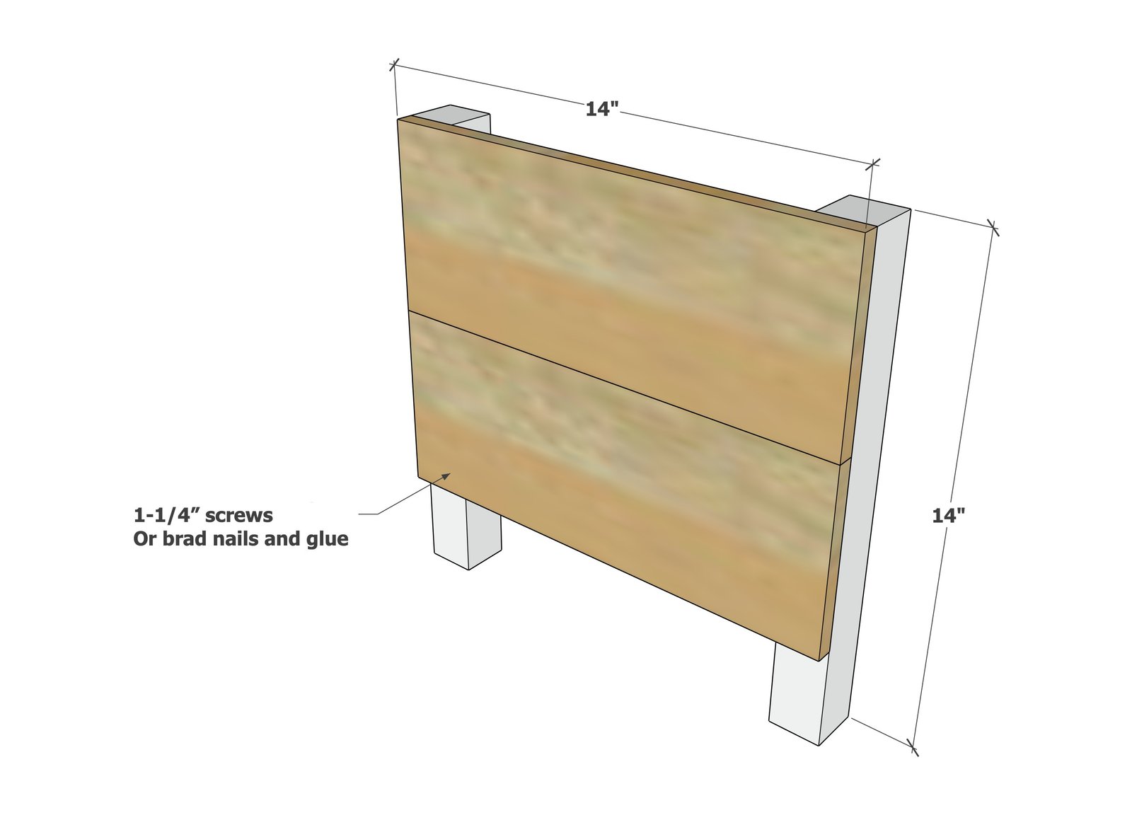 Simple Book Rack — step 1