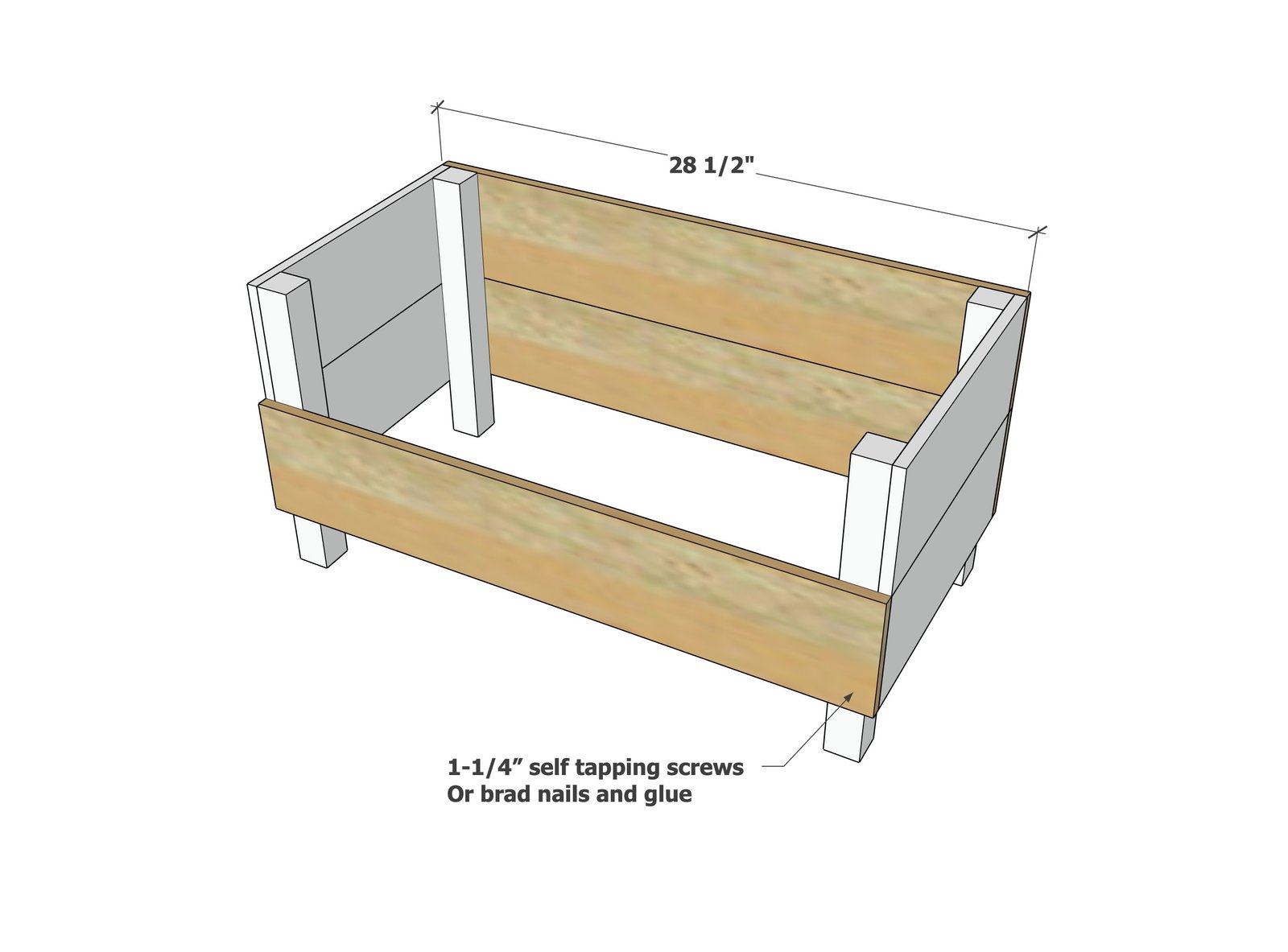 Simple Book Rack — step 2
